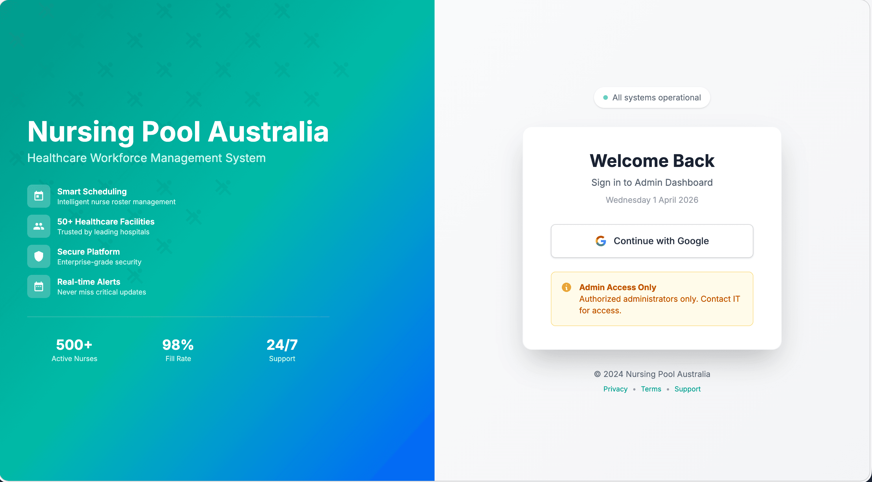 Nursing Pool Australia screenshot